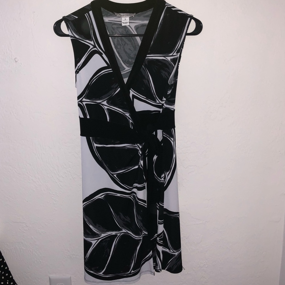 White House Black Market Cross Body Tie Dress